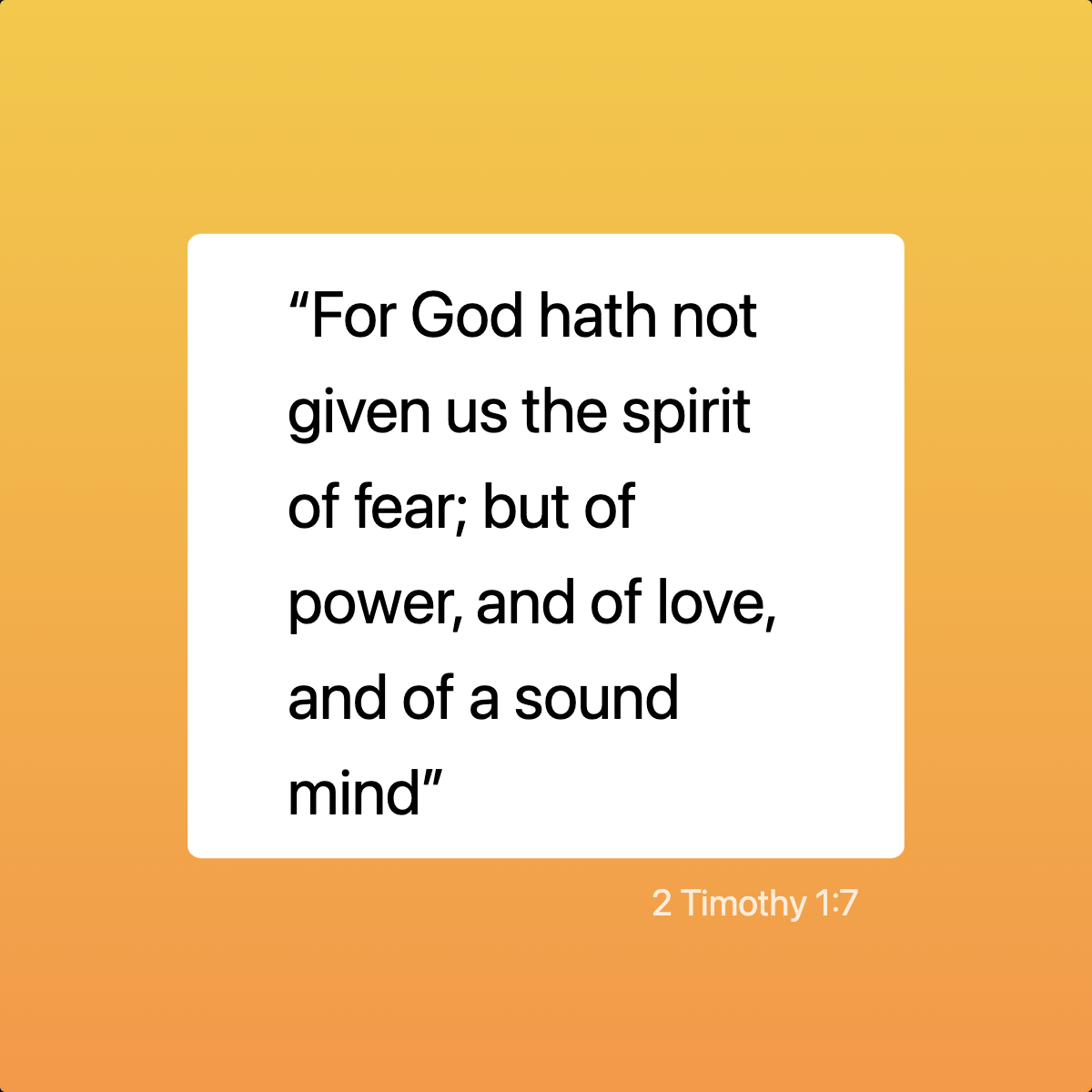 2 Timothy 1:7